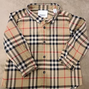 Little boys Burberry button down